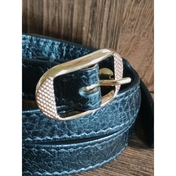 Balenciaga Arena Black Leather Gold Tone Hardware Wrap Bracelet - Picture 4 of 8